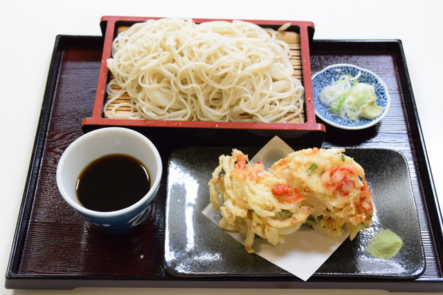 カニかき揚げそば